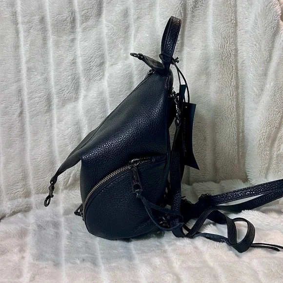 Rebecca Minkoff Julian Mini Convertible Backpack adjustable straps Black NWT - Picture 11 of 16